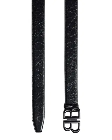Balenciaga Men 's Monaco BB Logo Calfskin Belt | Thumbnail 1