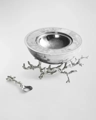 Michael Aram Ocean Reef Caviar Dish with Spoon | Thumbnail 3 Michael Aram Ocean Reef Caviar Dish with Spoon | Thumbnail 3