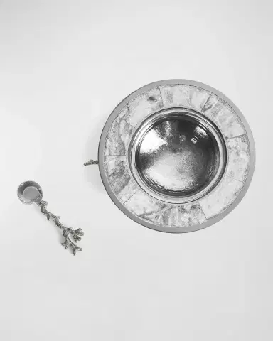 Michael Aram Ocean Reef Caviar Dish with Spoon | Thumbnail 4 Michael Aram Ocean Reef Caviar Dish with Spoon | Thumbnail 4