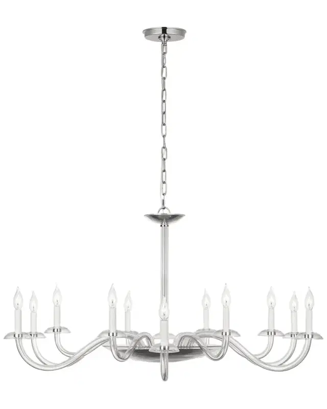 Visual Comfort Signature Brigitte 50" 12-Light Grande Chandelier by Paloma Contreras