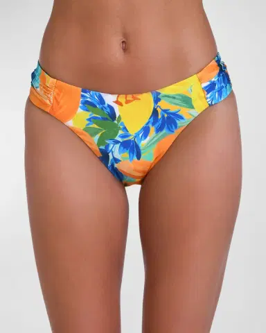 Sunshine 79 Summertime Vibes Shirred Side Bikini Bottoms | Thumbnail 2 Sunshine 79 Summertime Vibes Shirred Side Bikini Bottoms | Thumbnail 2