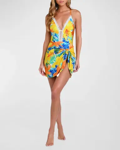 Sunshine 79 Summertime Vibes Short Pareo Coverup | Thumbnail 5