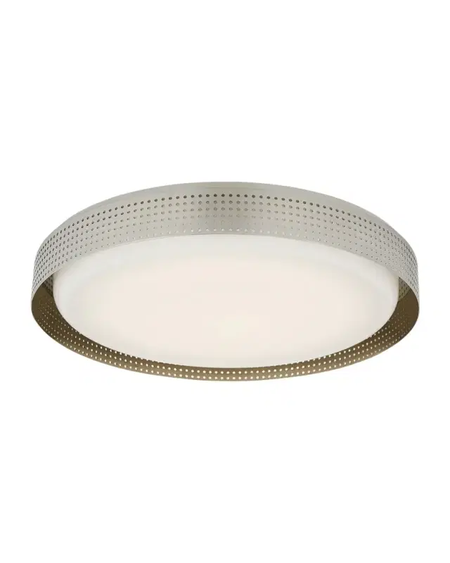Visual Comfort Signature Precision Shallow Round Flush Mount By Kelly Wearstler
