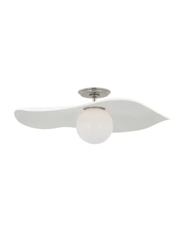 Visual Comfort Signature Mahalo Semi-Flush Mount by Windsor Smith