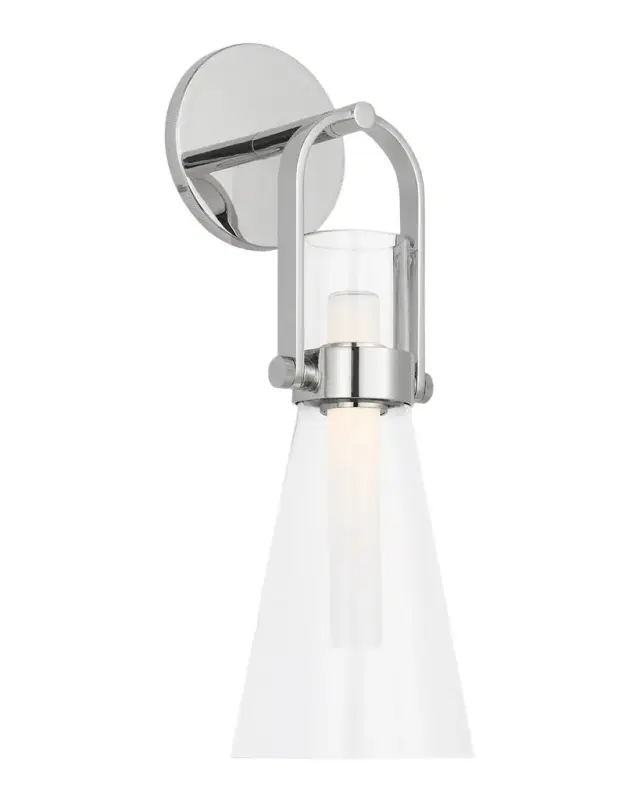 Visual Comfort Signature Larkin Medium Conical Bracketed Sconce by Ian K Fowler