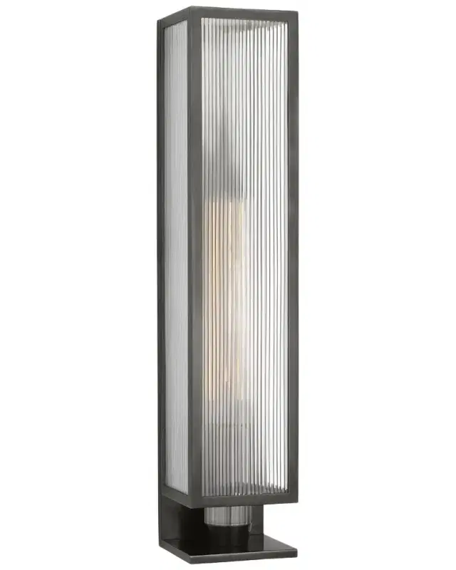 Visual Comfort Signature York Single Box Outdoor Sconce by Barbara Barry
