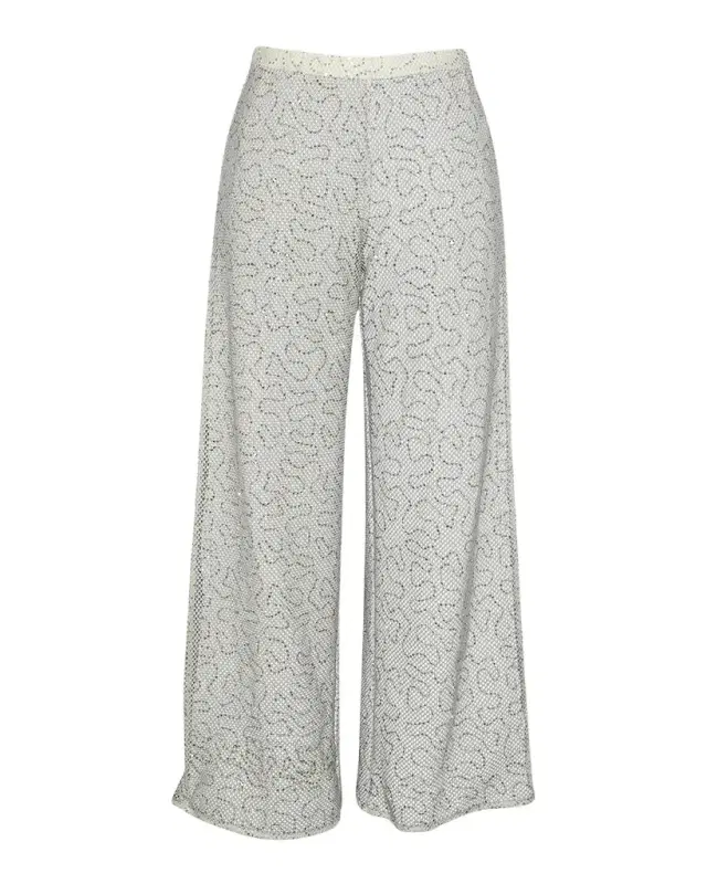 Sunshine 79 Shine Sequined Crochet Beach Pants