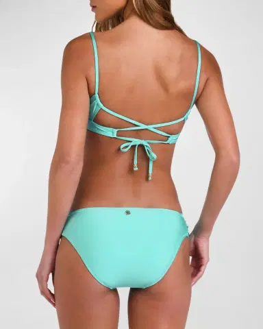 Sunshine 79 Gypset Shirred-Side Bikini Bottoms | Thumbnail 3