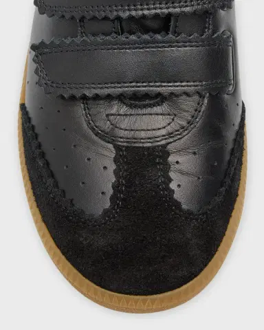 Isabel Marant Beth Perforated Leather Grip-Strap Sneakers | Thumbnail 6