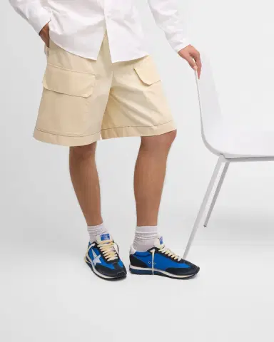 Golden Goose Men's Marathon Nylon and Suede Low-Top Sneakers | Thumbnail 2 Golden Goose Men's Marathon Nylon and Suede Low-Top Sneakers | Thumbnail 2