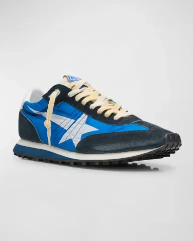 Golden Goose Men's Marathon Nylon and Suede Low-Top Sneakers | Thumbnail 3 Golden Goose Men's Marathon Nylon and Suede Low-Top Sneakers | Thumbnail 3