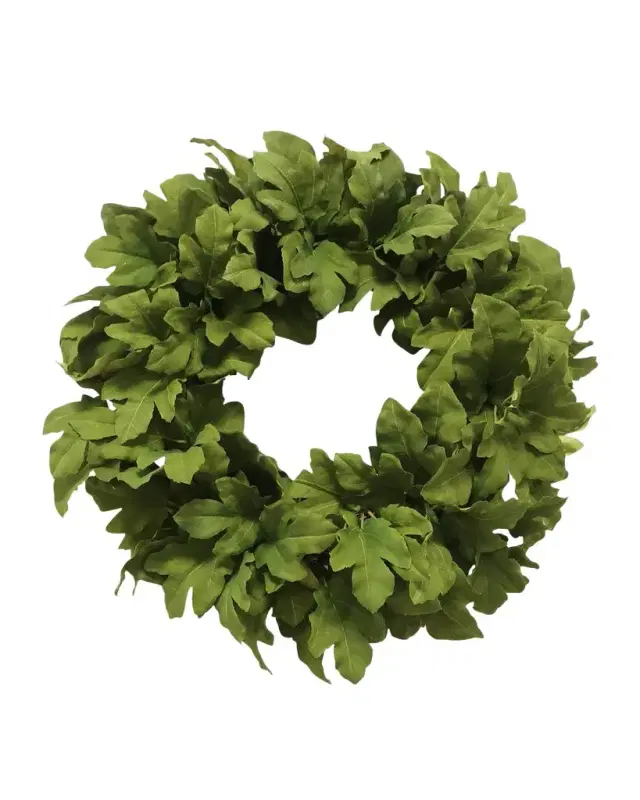 Winward Home Fig Leaf Holiday Wreath