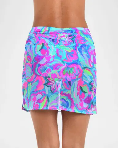 Sunshine 79 Swirltopia Mesh Mini Skirt Coverup | Thumbnail 3 Sunshine 79 Swirltopia Mesh Mini Skirt Coverup | Thumbnail 3