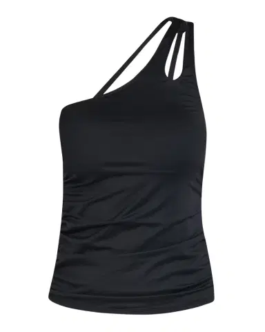 La Blanca Island Goddess One-Shoulder Keyhole Tankini Swim Top | Thumbnail 1 La Blanca Island Goddess One-Shoulder Keyhole Tankini Swim Top | Thumbnail 1