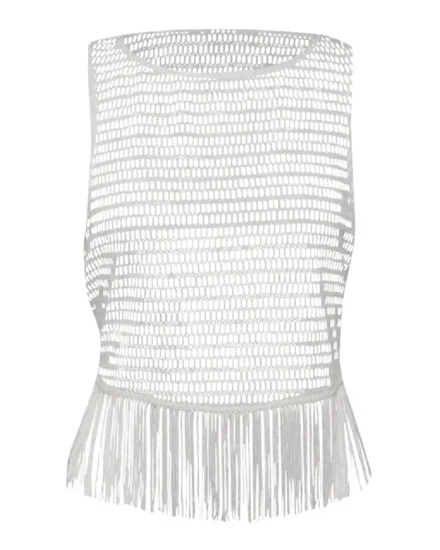 Open-Knit Crochet Tank Top