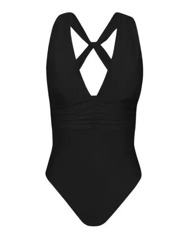 Sunshine 79 Solids V-Plunge One-Piece Swimsuit | Thumbnail 1 Sunshine 79 Solids V-Plunge One-Piece Swimsuit | Thumbnail 1