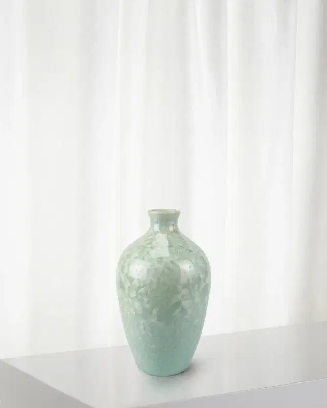 Winward Home Crystal Glaze Porcelain Vase, 13"