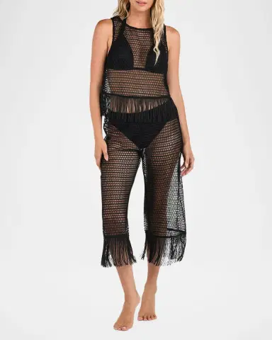 La Blanca Open-Knit Crochet Tank Top | Thumbnail 2 La Blanca Open-Knit Crochet Tank Top | Thumbnail 2
