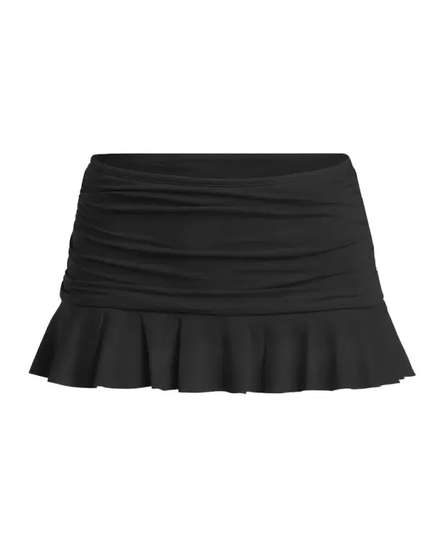 Plus Size Island Goddess Ruffle Swim Skirt