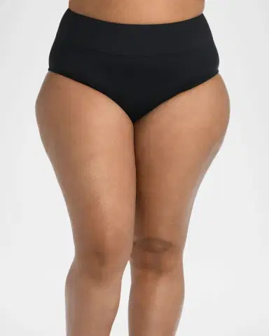 La Blanca Plus Size High-Waist Bikini Bottoms | Thumbnail 3
