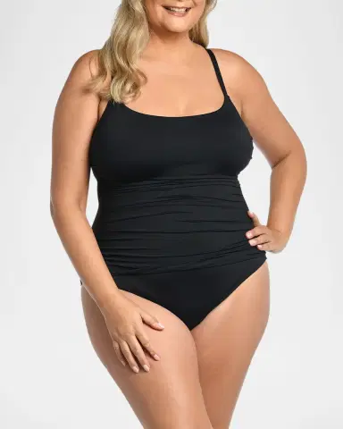 La Blanca Plus Size Island Goddess Lingerie One-Piece Swimsuit | Thumbnail 2