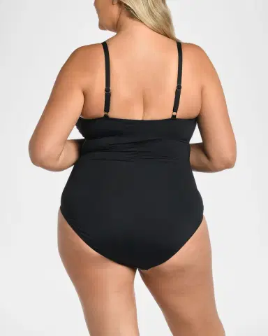 La Blanca Plus Size Island Goddess Lingerie One-Piece Swimsuit | Thumbnail 3