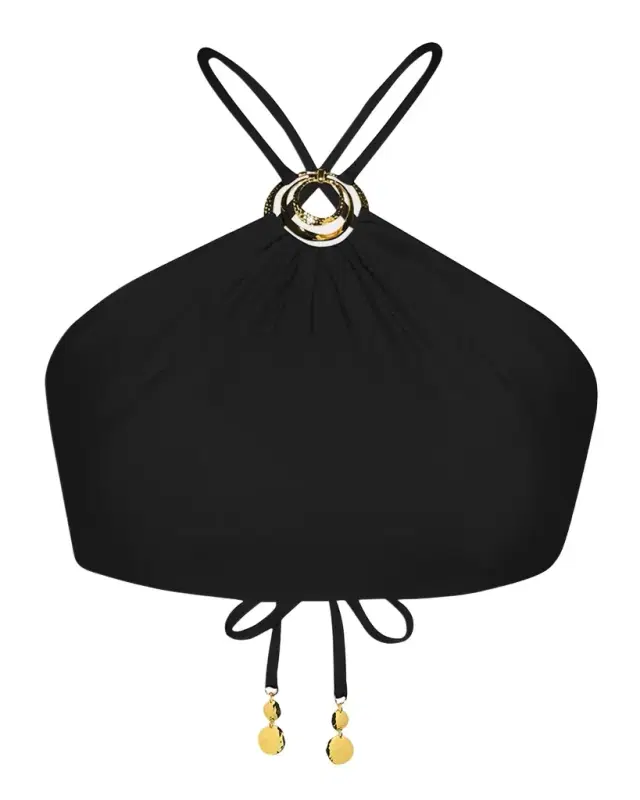 Sunshine 79 Solids High-Neck Bikini Top