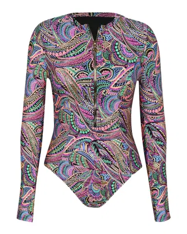 Sunshine 79 Disco Rashguard One-Piece Swimsuit | Thumbnail 1