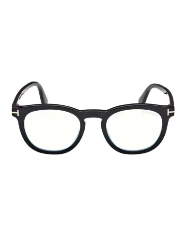 Tom Ford Men's FT5993-BM Round Blue-Block Optical Frames with Magnetic Sunglasses Clip | Thumbnail 1 Tom Ford Men's FT5993-BM Round Blue-Block Optical Frames with Magnetic Sunglasses Clip | Thumbnail 1