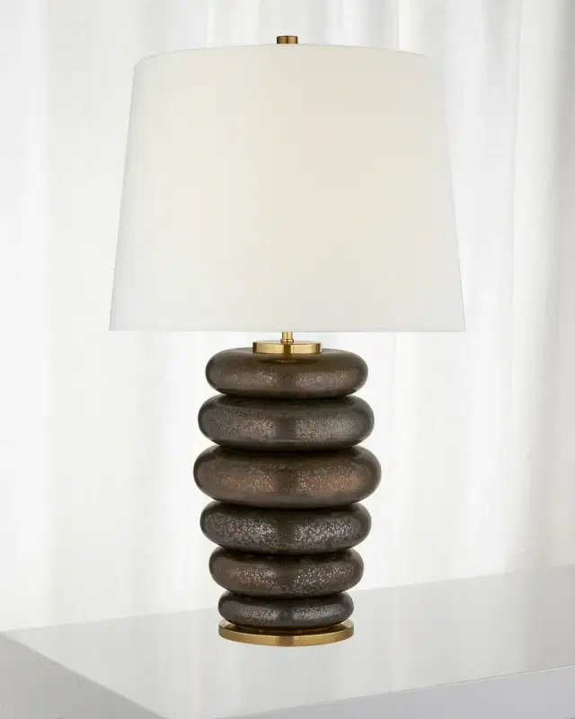 Visual Comfort Signature Phoebe Cordless Stacked Table Lamp by Kelly Wearstler