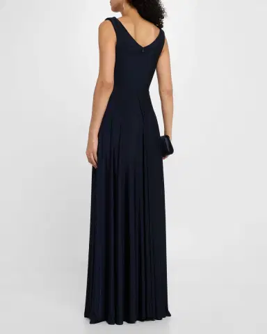 BLACK HALO Jacqueline Cowl-Neck Jersey Gown | Thumbnail 3
