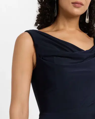 BLACK HALO Jacqueline Cowl-Neck Jersey Gown | Thumbnail 5