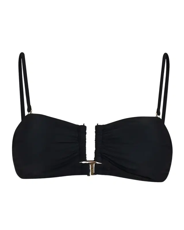 Krysta Solid Bandeau Bikini Top