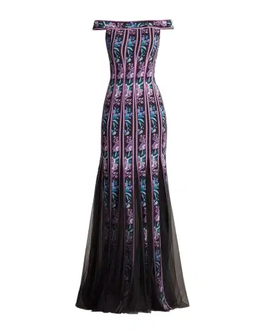 Tadashi Shoji Off-Shoulder Godet Gown | Thumbnail 1 Tadashi Shoji Off-Shoulder Godet Gown | Thumbnail 1