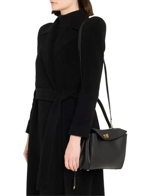 Rodeo Small Grained Leather Top-Handle Bag