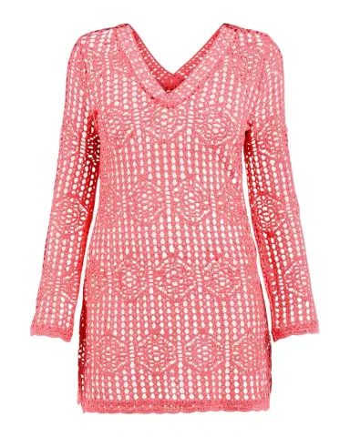 La Blanca Waverly Crochet V-Neck Tunic | Thumbnail 1