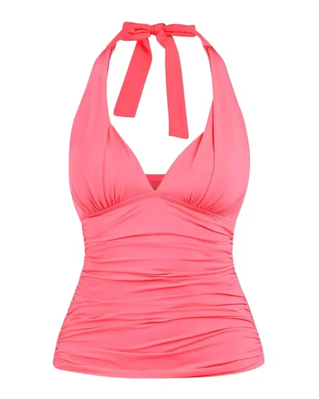 Island Goddess Halter Tankini Swim Top