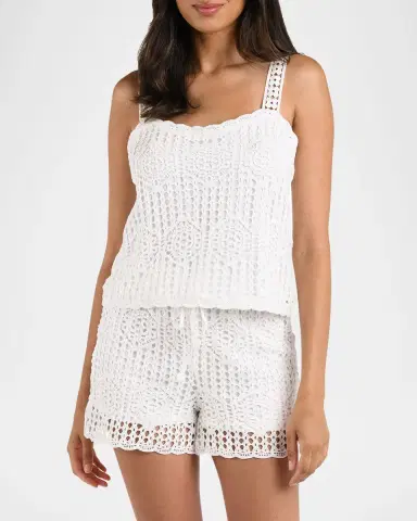 La Blanca Waverly Crochet Tank Top | Thumbnail 2