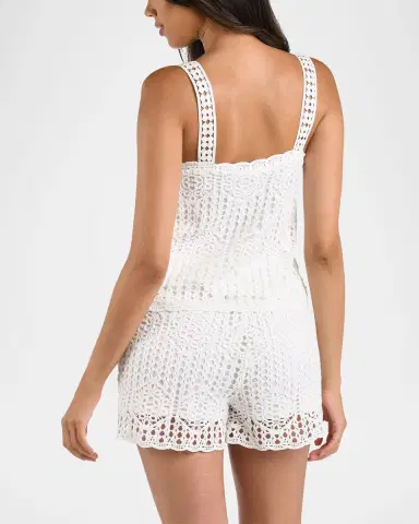 La Blanca Waverly Crochet Tank Top | Thumbnail 3