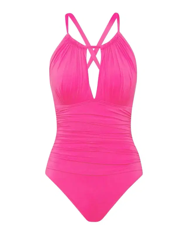 Island Goddess Mio High-Neck One-Piece Swimsuit