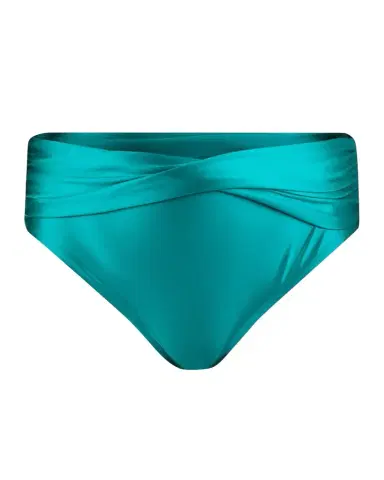 La Blanca Earth Goddess Mid-Waist Twist-Front Bikini Bottoms | Thumbnail 1