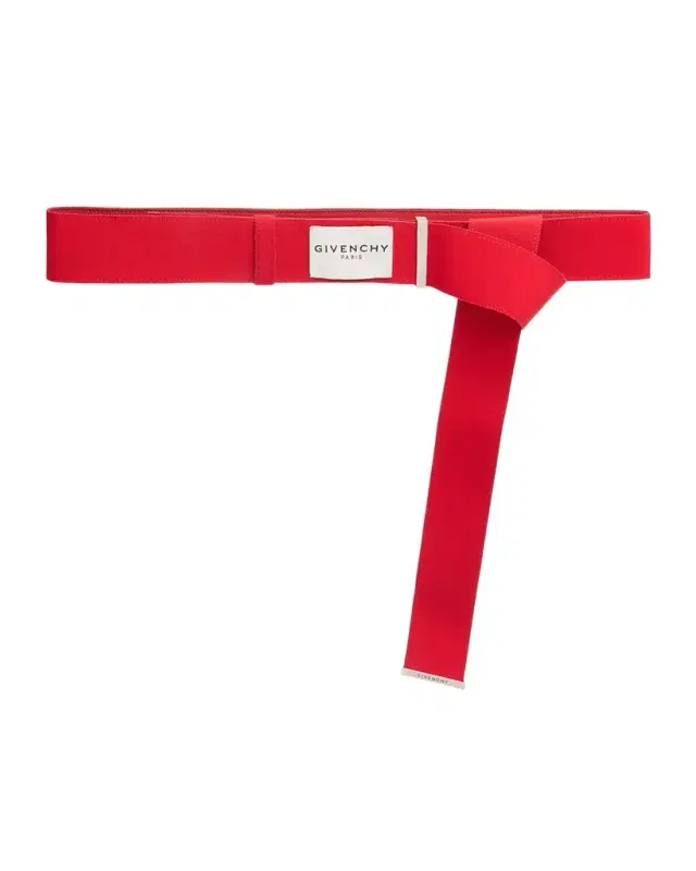Long Knotted Grosgrain Belt