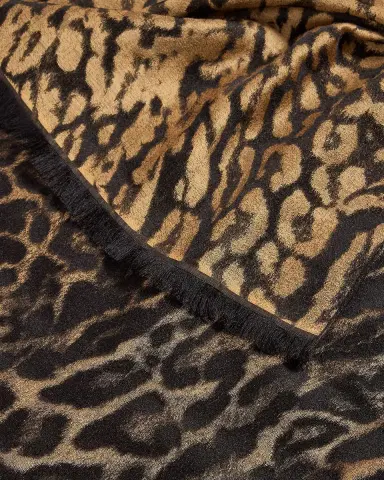 Saint Laurent Leopard Pattern Stole | Thumbnail 2