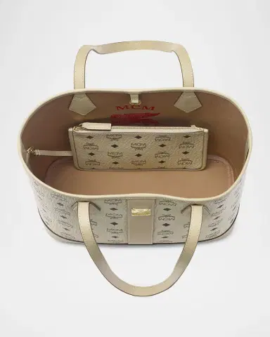 MCM Liz Small Visetos Shopper Tote Bag | Thumbnail 3 MCM Liz Small Visetos Shopper Tote Bag | Thumbnail 3