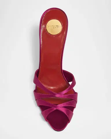 Saint Laurent 95mm Chandelle Satin Mules | Thumbnail 3 Saint Laurent 95mm Chandelle Satin Mules | Thumbnail 3