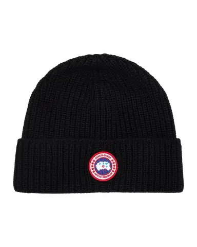 Canada Goose Men's Arctic Rib-Knit Wool Beanie Hat | Thumbnail 1