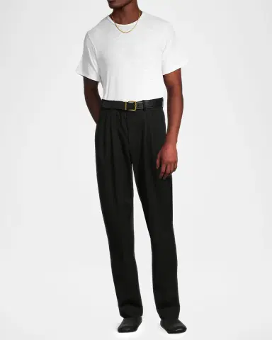 Vince Men's Double-Pleat Suiting Trousers | Thumbnail 2