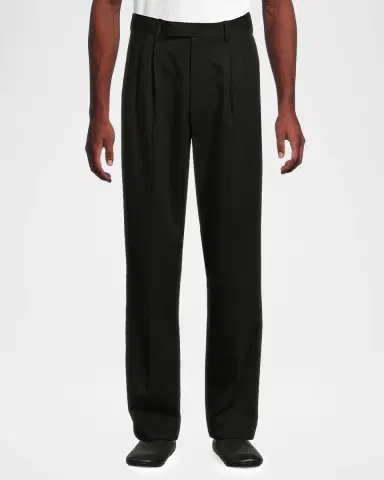 Vince Men's Double-Pleat Suiting Trousers | Thumbnail 4