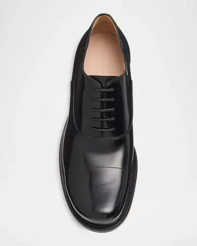 The Row Men's Kai Leather Derby Shoes | Thumbnail 3