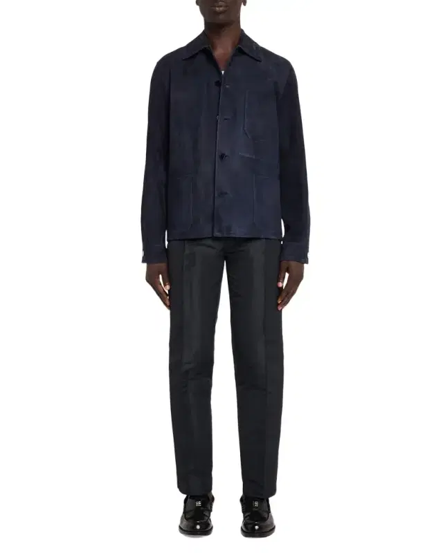 Givenchy Men 's Leather Patch-Pocket Shirt Jacket